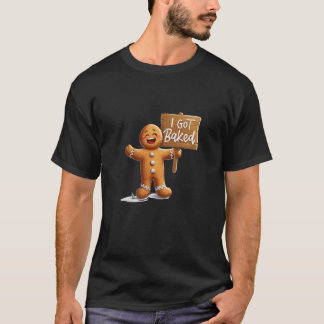 Camiseta Belo Homem de Pão de Mel no Humor de Natal para Eu