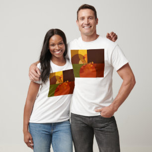 Camiseta Belo Impressão de Abstrato de Arte da Terra