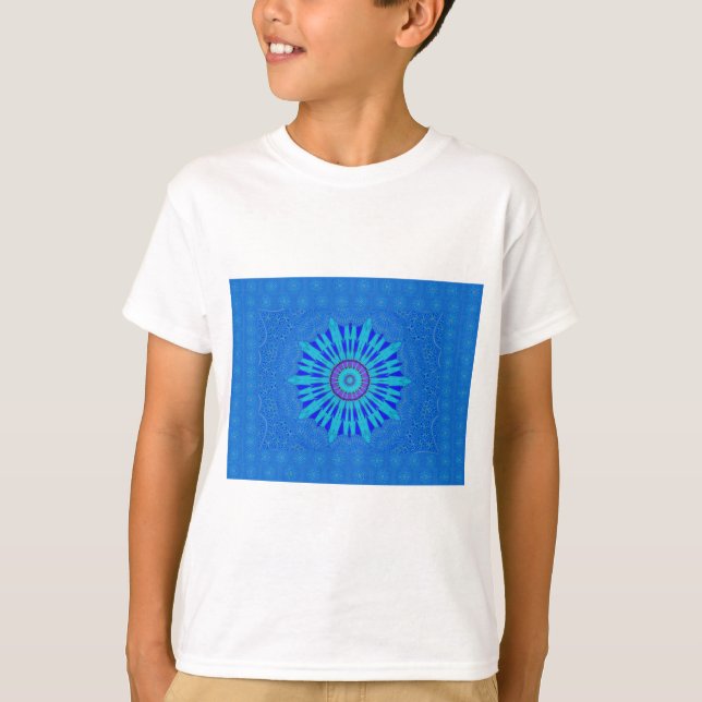 Camiseta Belo Impressão de Arte Real Mandala (Frente)
