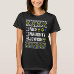 Camiseta Belo Judeu Hanukkah Chanukah Menorah Fami<br><div class="desc">Bela Família Judia Chanukah Menorah</div>