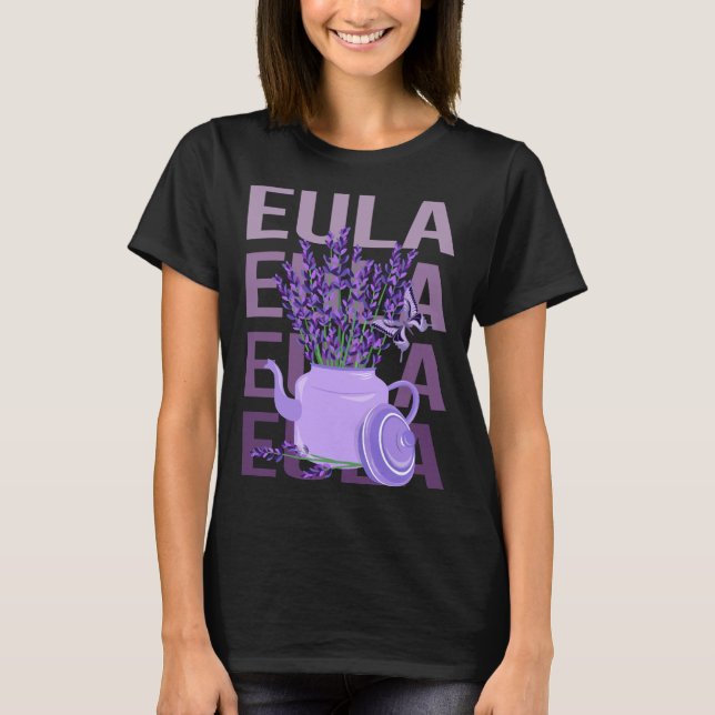 Camiseta Belo Lavanda - Nome Eula (Frente)
