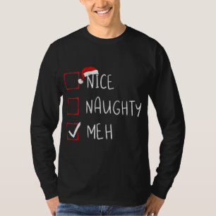 Camiseta Belo Meh Lista de Natal Xmas Santa Claus