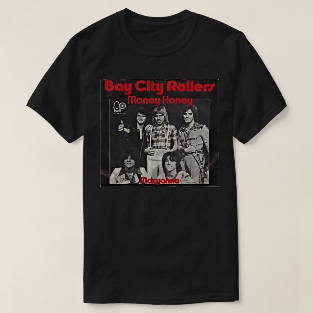 Camiseta Belo Modelo de Banda Bay City Rollers Music Rock   (Frente do Design)