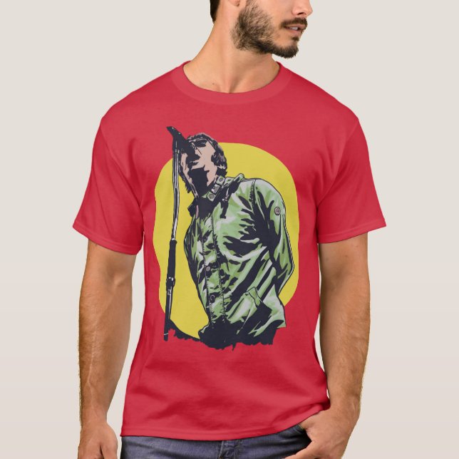 Camiseta Belo Modelo Liam Rock Gallagher Cantor Presentes M (Frente)