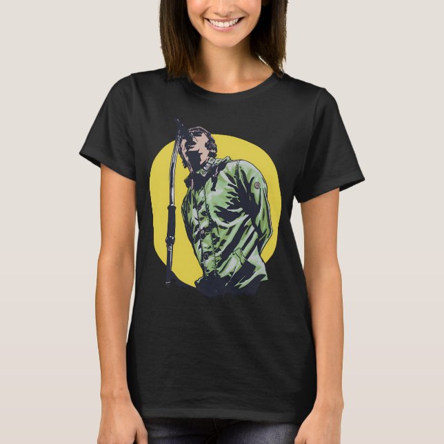 Camiseta Belo Modelo Liam Rock Gallagher Cantor Presentes M (Frente)