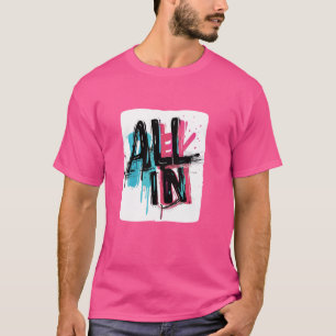 Camiseta Belo multicolorido Tudo na fantasia de adultos e c