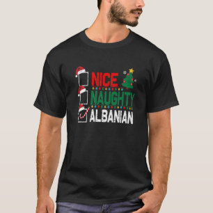 Camiseta Belo Natal albanês Albânia Santa Hat