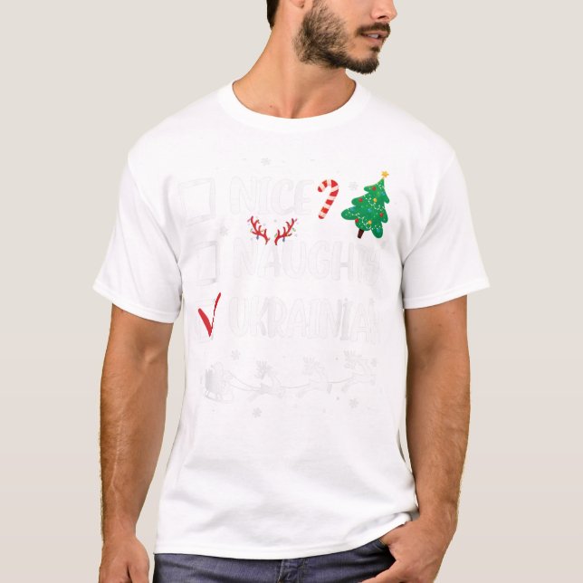 Camiseta Belo Natal Ucraniano Engraçado (Frente)