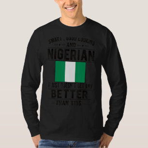 Camiseta Belo Olhar Bandeira nigeriana Nigéria Raízes niger
