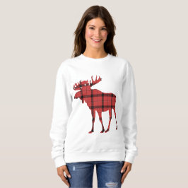 Camiseta Belo Padrão Xadrez Vermelho e Preto de Alce