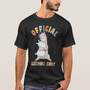 Camiseta Belo Pajama para Mulheres Noite Dormindo Alpaca