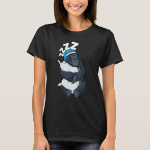 Camiseta Belo Pajama para Mulheres Quase Dormindo Gorila