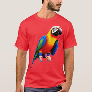 Camiseta Belo papagaio colorido