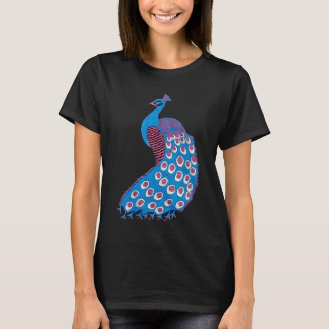 Camiseta Belo pavão azul (Frente)