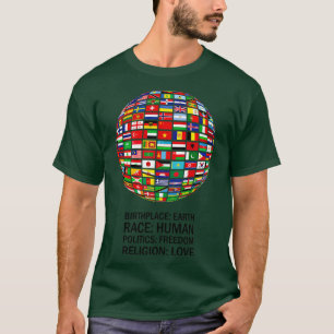 Camiseta Belo PEACE em todo o mundo contra o racismo 4
