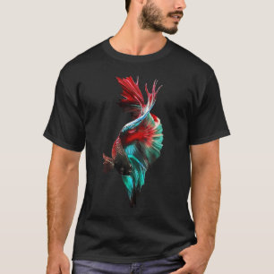 Camiseta Belo peixe Guppy Guppies fancy peixe de combate ta