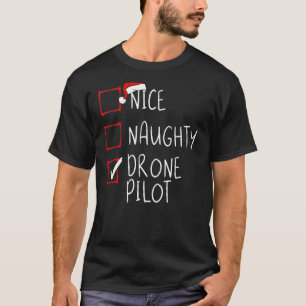 Camiseta Belo Piloto de Drone Papais noeis de Natal Clau