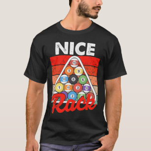 Camiseta Belo Rack Funny Billiards Player Piscina Billiard 