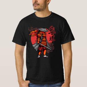 Camiseta Belo Retro Samurai - Samurai segurando Katana