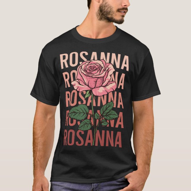 Camiseta Belo Rosa - Nome Rosanna (Frente)