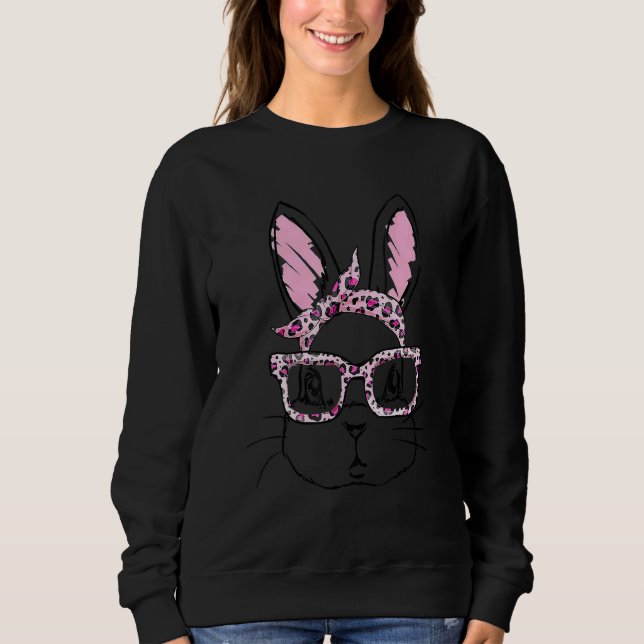 Camiseta Belo Rosto Colar Óculos Leopardo Banda de Cabeça F (Frente)