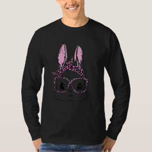 Camiseta Belo Rosto Colar Óculos Leopardo Banda de Cabeça F