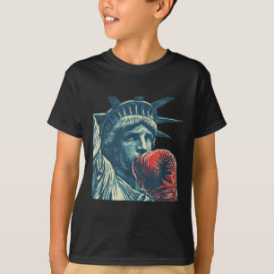 Camiseta Belo rosto de liberdade com roupa de equipamento e