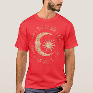 Camiseta Belo Sol e Lua Celestial Boho