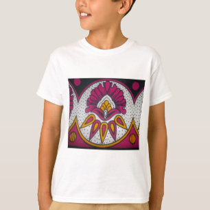 Camiseta Belo Tecido Africano Motif Art Impressão