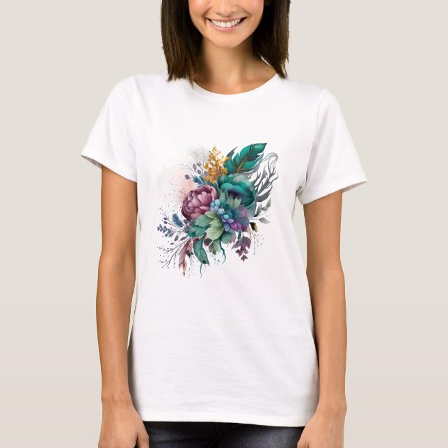 Camiseta Belo Tee Floral - Escolha Sua Cor! (Frente)