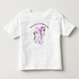 Camiseta Belo Unicórnio com Rainbow Mane Tail