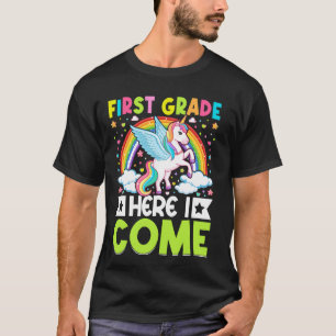 Camiseta Belo Unicórnio Primeiro Grau Aqui Eu Chego - 1rua
