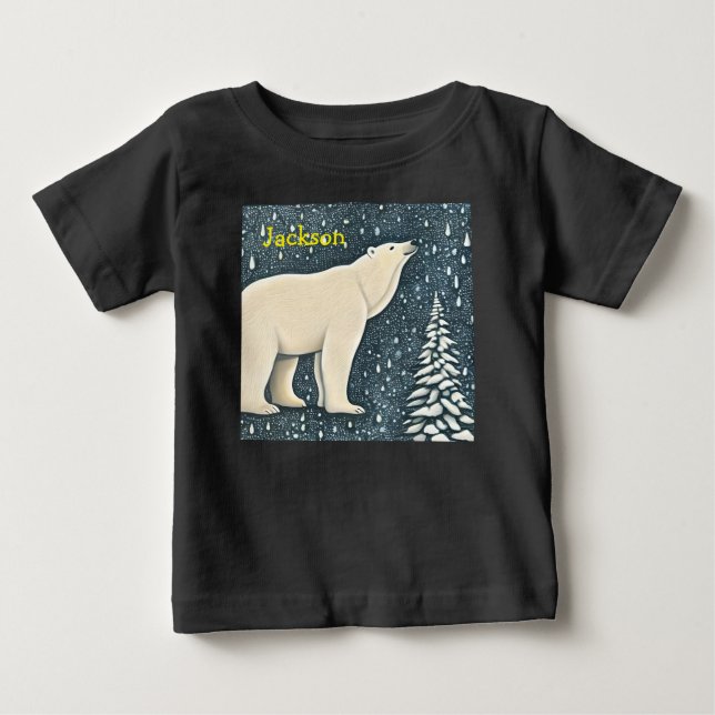 Camiseta Belo Urso Polar Ártico (Frente)