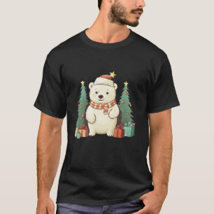 Camiseta Belo Urso Polar de Natal