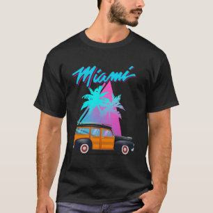 Camiseta Belo vagão de surf lenhoso Excelente para Homens e