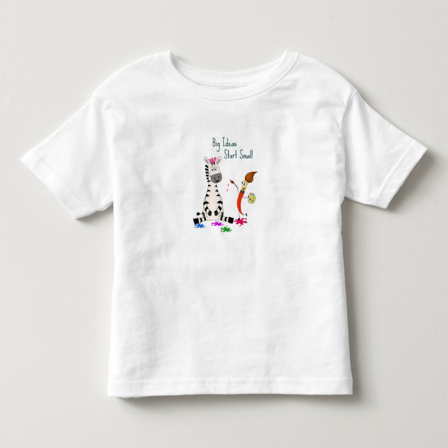 Camiseta Belo Zebra Pré-Escola Crianças (Frente)