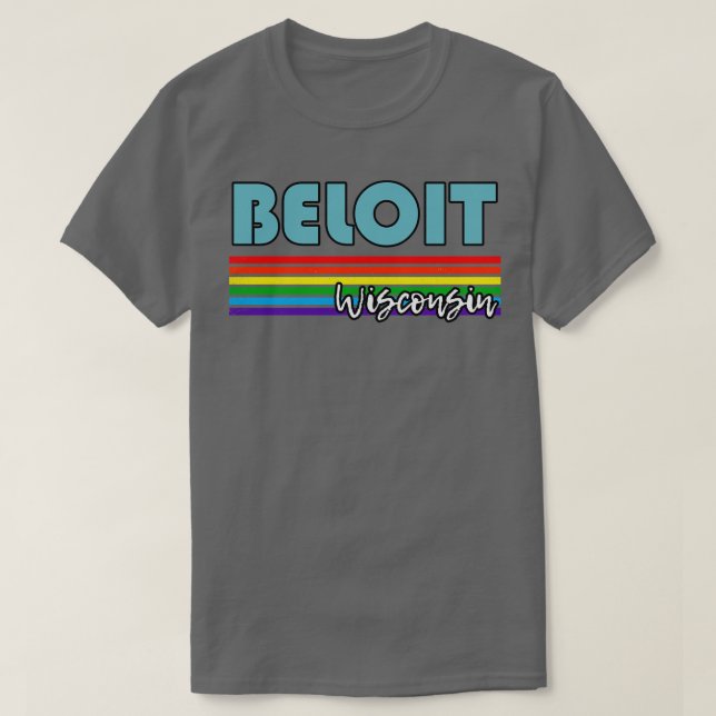 Camiseta Beloit Wisconsin Pride Beloit Gift LGBT Sup (Frente do Design)