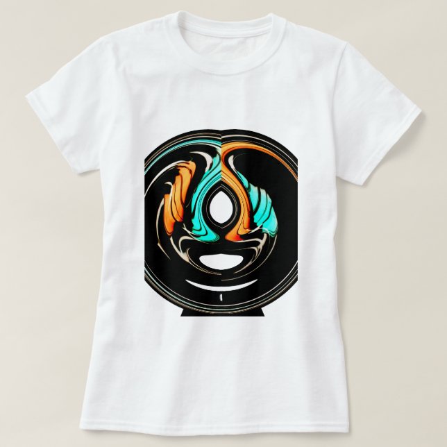 Camiseta Belos Abstrato, rodopia, Impressão de arte (Frente do Design)