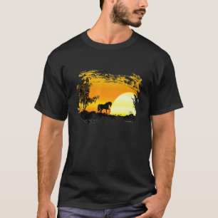 Camiseta Belos cavalos árabes e solários cavaleiros
