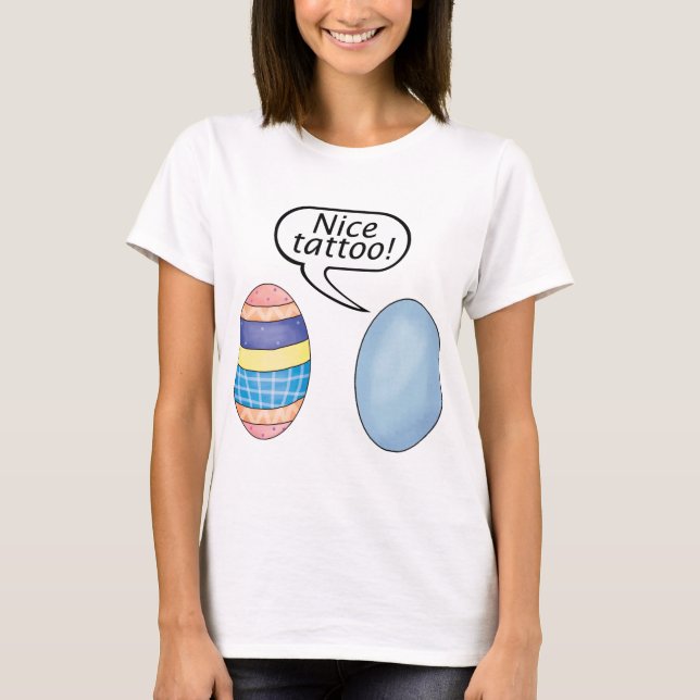Camiseta Belos Ovos de Páscoa De Tatuagem (Frente)