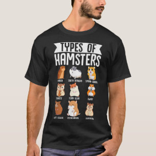 Camiseta Belos Tipos De Hamsters Cortos Roedores De Raça Sí