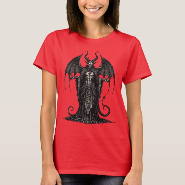 Camiseta Belphegor Coroado na Preguiça e Gênio (Frente)