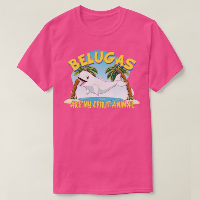 Camiseta Beluga Spirit Animal (Frente do Design)