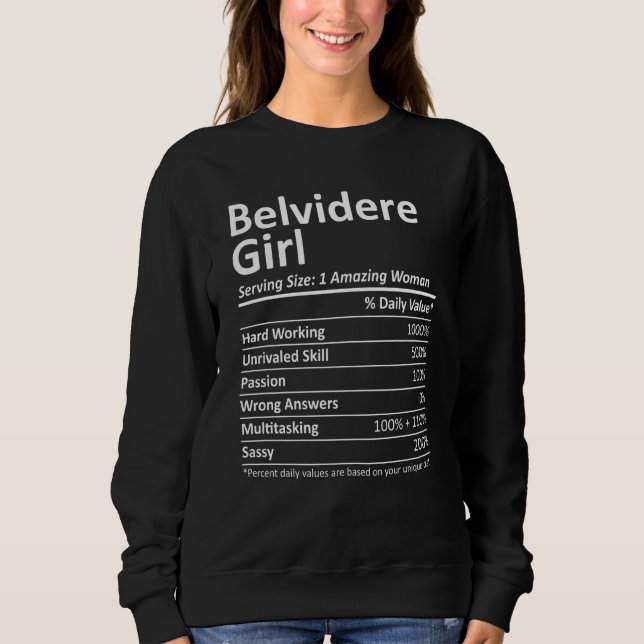 Camiseta Belvidere Girl Il Illinois Funny City Roots U (Frente)
