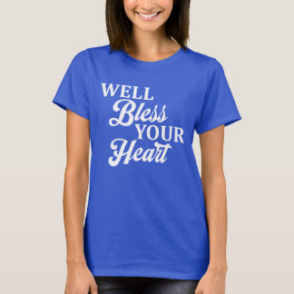 Camiseta Bem Abençoado Seu Coração Estilo Sulista Divertido