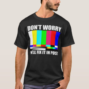 Camiseta Bem ajustado no pós-produtor de cinema diretor de