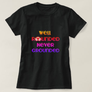 Camiseta Bem Arredondado Nunca Enrolado Camisa-T