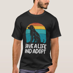 Camiseta Bem-estar animal SALVE UMA VIDA ADOTE Direitos dos