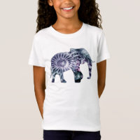 Bem-Estar Animal - Silhueta Elefante Fractal 2