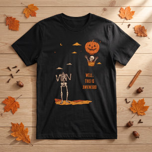 Camiseta Bem, Isso É Um Esqueleto de Abóbora de Halloween D